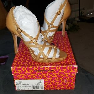 Tory Burch High Heel Leather Strappy Shoes